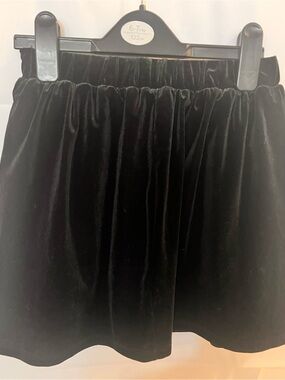 Place Black Velvet Circle Skirt